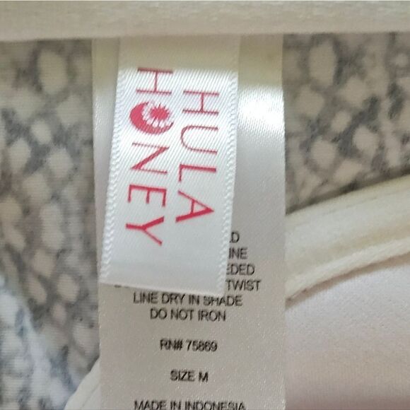 NWT HULAโHONEY Women's leaf Print PUSH-UP Bikini & Hipster Bottoms Swimsuit - Picture 5 of 13